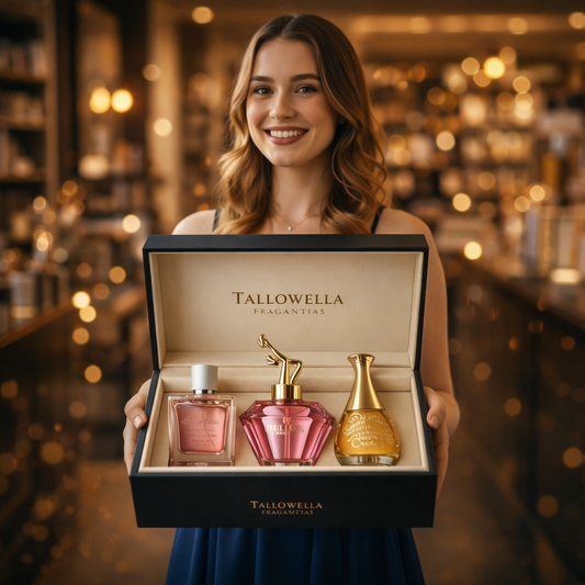 Tu aroma de firma en 3 versiones — Kit con 3 perfumes femeninos